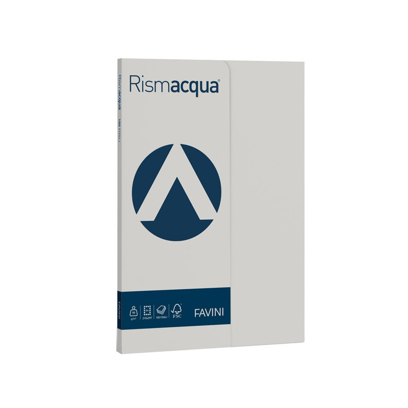 Carta RISMACQUA SMALL A4 90gr 100fg ghiaccio 12 FAVINI