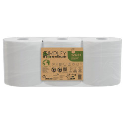 Asciugamano in rotolo 450 strappi Centrefeed L90m x 18,5cm SIMPLIFY Papernet