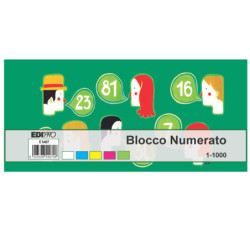 SET 10 BL. DA 100 NUMERI (BLOCCO NUMERATO 1-1000) 6X13 E5407