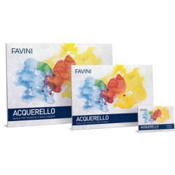 Blocco ACQUERELLO 10fg 340gr 25x35cm FAVINI