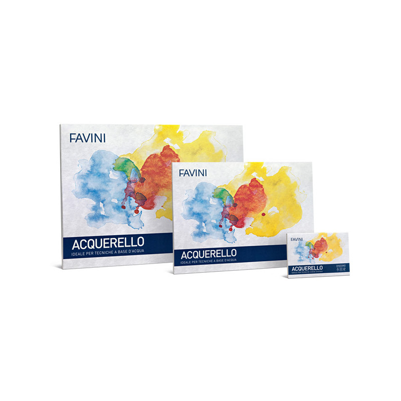 Blocco ACQUERELLO 10fg 340gr 35X50cm FAVINI