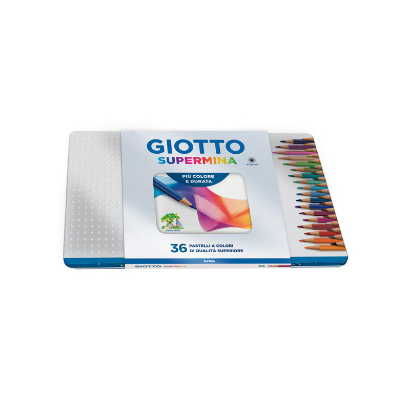 ASTUCCIO METALLO 36 PASTELLI SUPERMINA GIOTTO