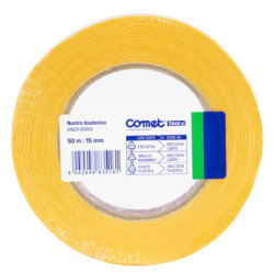 NASTRO BIADESIVO 50MTX15MM TRASP. 64-621 TERMO SINGOLO COMET