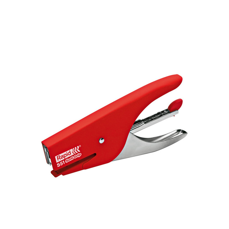 Cucitrice a pinza RAPID S51 SOFT GRIP rosso