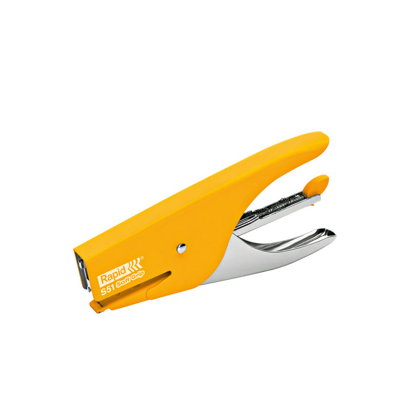 Cucitrice a pinza RAPID S51 SOFT GRIP giallo