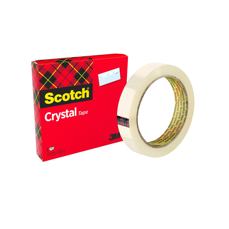 NASTRO ADESIVO Scotch© CRYSTAL CLEAR 600 66MTX19MM