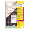 Adesivi per finestre in carta con pellicola 210x148mm 1adesivo/fg laser Avery