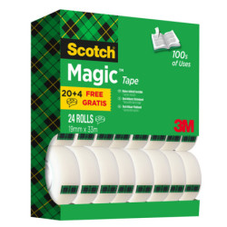 Promo pack 20+4 nastro adesivo Scotch© Magic? 810 19mmx33mt