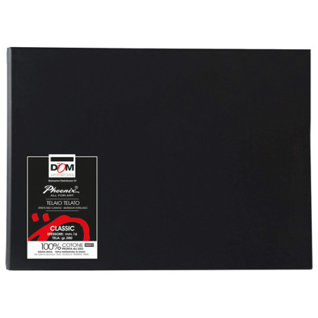 Tela pittura Classic 20x30cm nero DOM