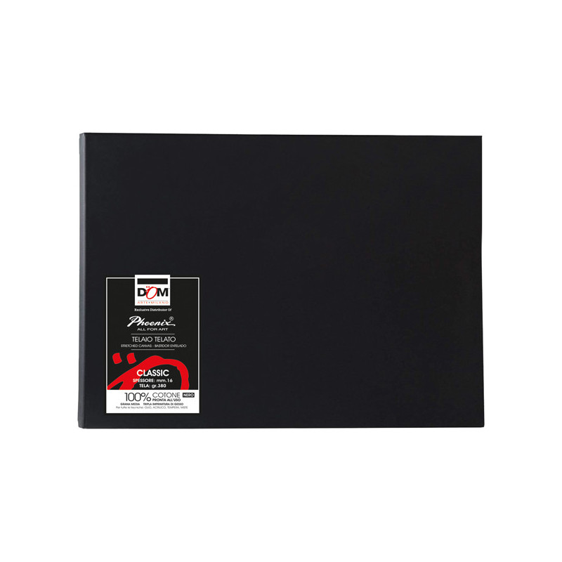 Tela pittura Classic 25x35cm nero DOM