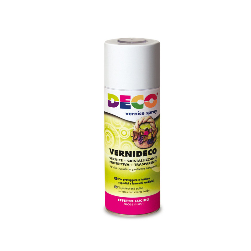 VERNICE SPRAY CRISTALLIZZANTE LACCATA UNIVERSALE 400ML 622 DECO