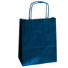 25 SHOPPERS CARTA KRAFT 22X10X29CM TWISTED BLU