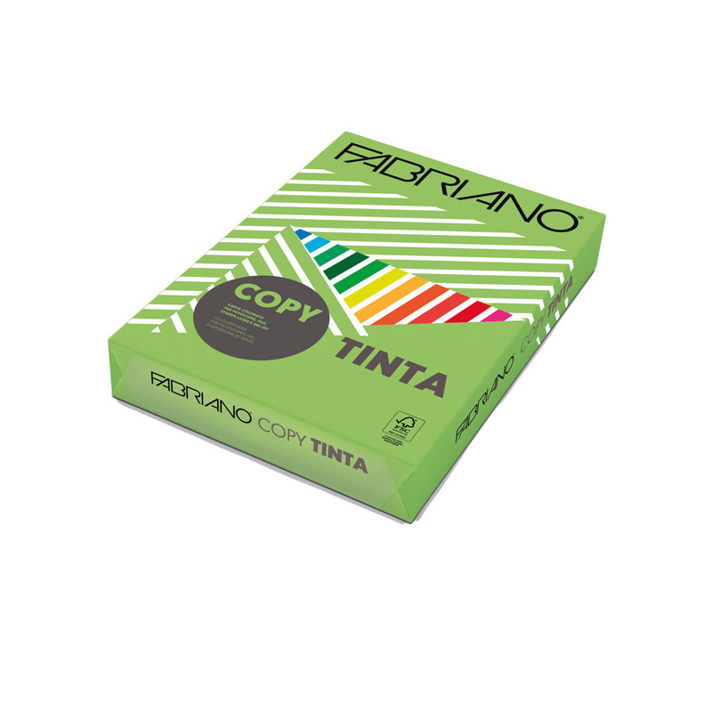 CARTA COPY TINTA A4 80GR 500FG COL.FORTI VERDE PISELLO