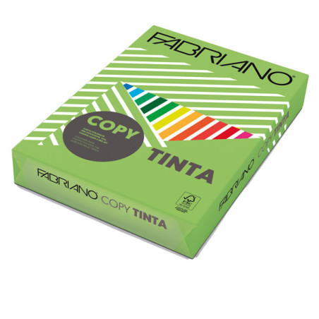 CARTA COPY TINTA A4 80GR 500FG COL.FORTI VERDE PISELLO