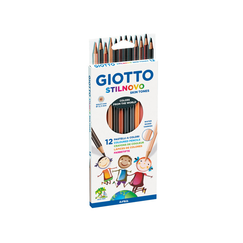 Astuccio 12 matite colorate skin tones Giotto