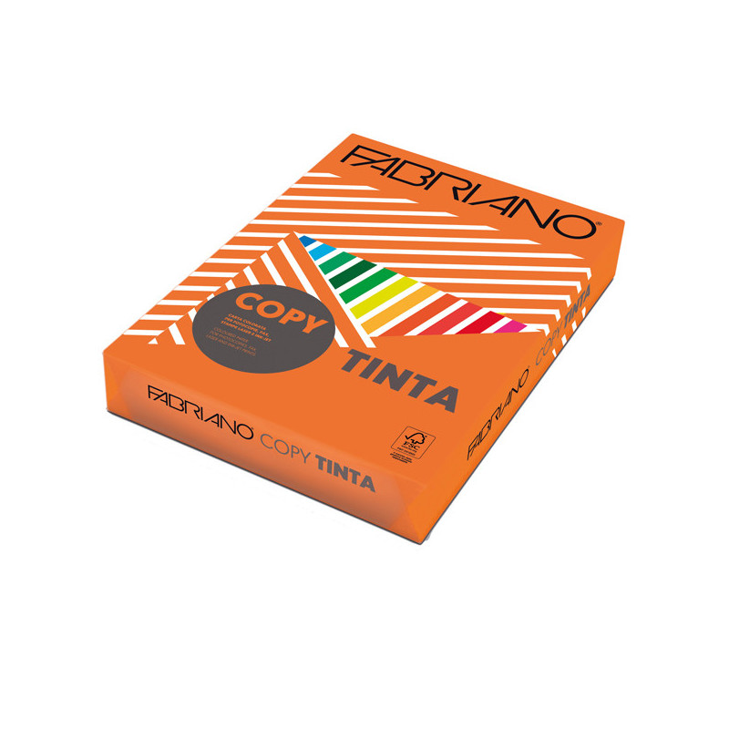 CARTA COPY TINTA A4 80GR 500FG COL.FORTI ARANCIO