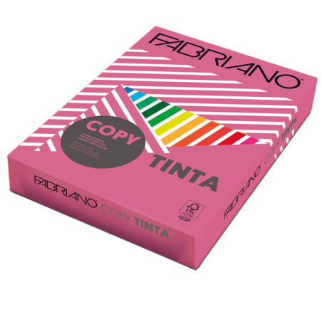 CARTA COPY TINTA A4 80GR 500FG COL.FORTI FUXIA