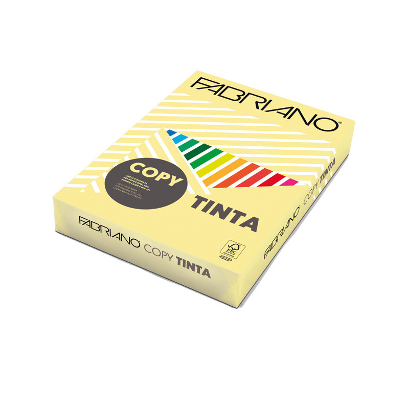 CARTA COPY TINTA A4 80GR 500FG COL.TENUE BANANA