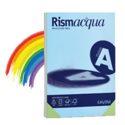 Carta RISMACQUA 90gr A4 300fg mix 5 colori FAVINI