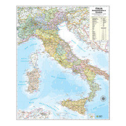 CARTA GEOGRAFICA MURALE ITALIA 67X85CM BELLETTI