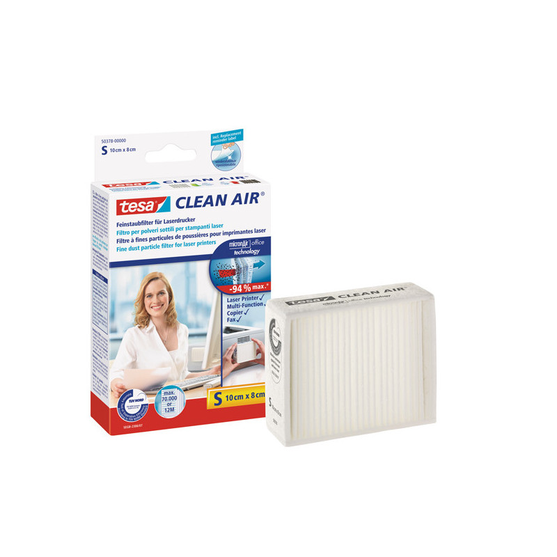 Filtro Clean Air S per stampanti e fax - 10x8cm - Tesa