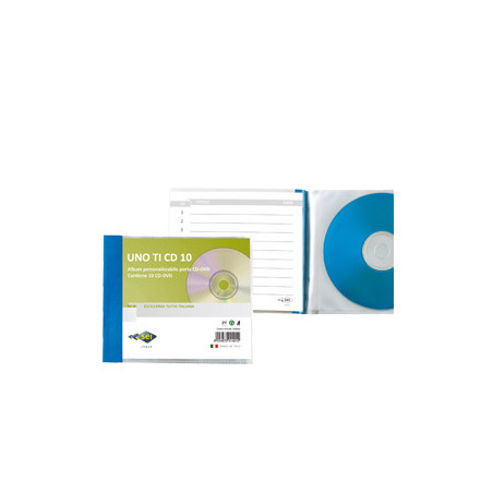 Porta CD DVD personalizzabile UnoTI CD 10 125x120mm Sei Rota