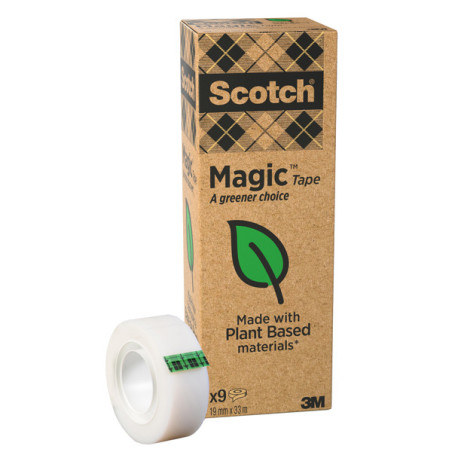 Value Pack 9 nastro adesivo Scotch© Magic? 900 green 19mmx33mt