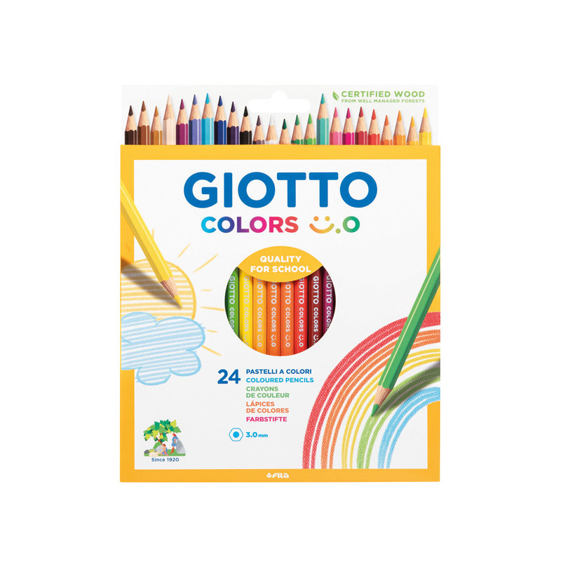 Astuccio 24 matite colorate Colors 3.0 Giotto