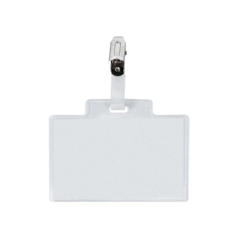 100 portanome Pass 3M 9,5x6cm c/clip in metallo s/cartoncino Sei Rota