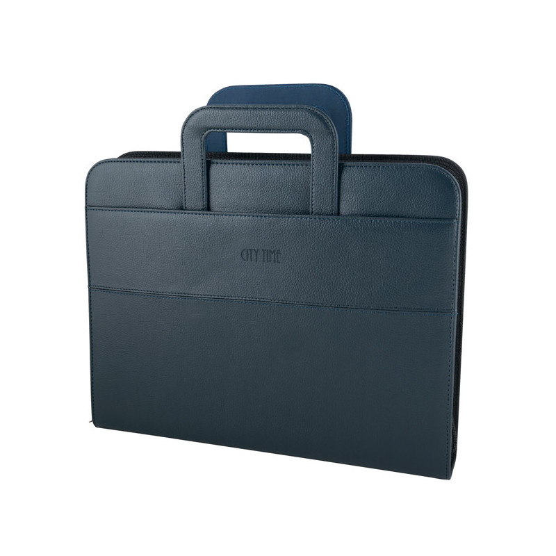 CARTELLA PORTABLOCCO PROFESSIONAL 36X28.5X6CM BLU City Time