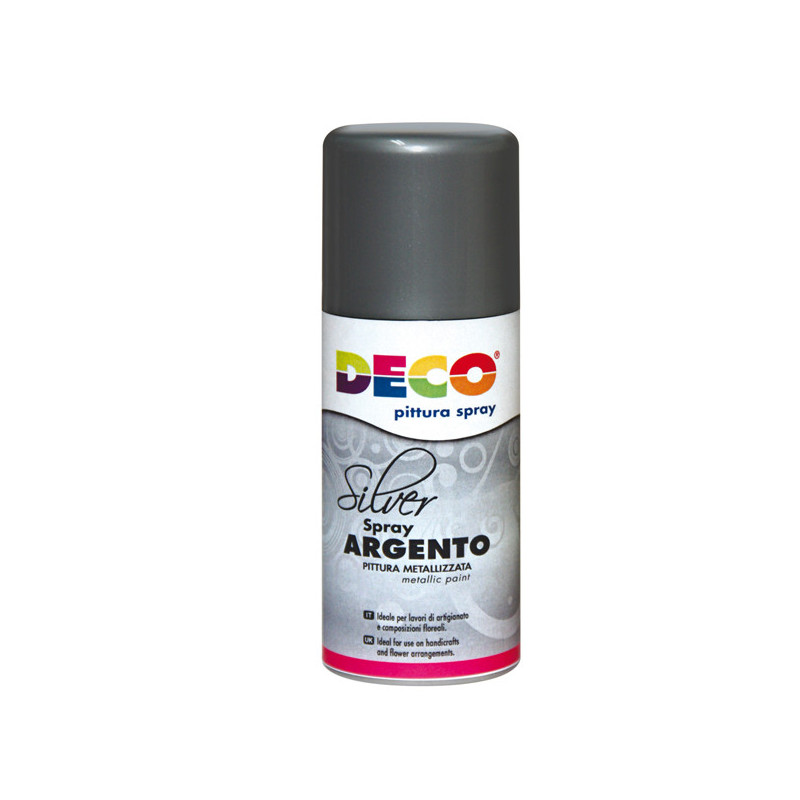 Vernice spray argento 150ml 615/2 DECO