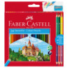 Astuccio 24 matite colorati eco Il Castello+3 bicolor Faber Castell