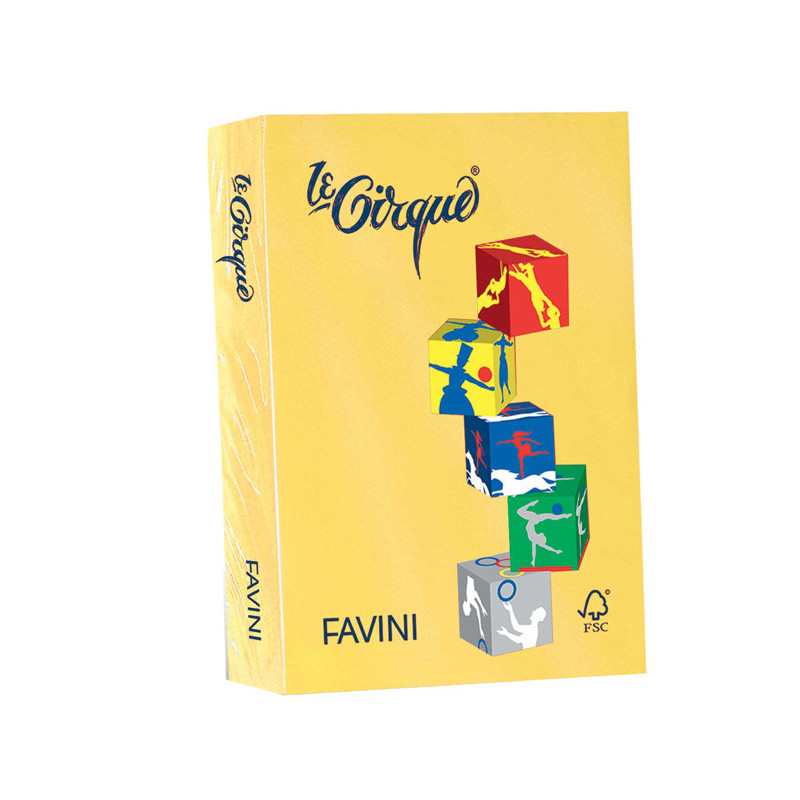 Carta LECIRQUE A3 80gr 500fg giallo sole 202 FAVINI