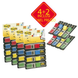 SEGNAPAGINA Post-it© PACK 4+2 BLISTER 140 INDEX MINI IN 4 COLORI CLASSICI