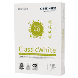 CARTA STEINBEIS CLASSIC WHITE A4 80gr 500fg 100 riciclata