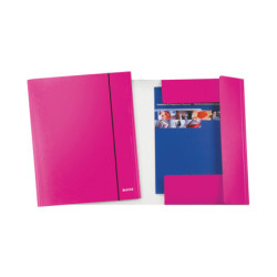 CARTELLINA C/ELASTICO WOW FUCSIA METAL 25X35CM