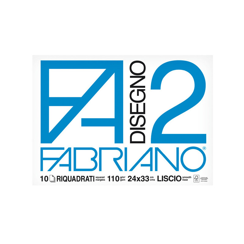 ALBUM P.M. FABRIANO2 (24X33CM) 10FG 110GR LISCIO SQUADRATO