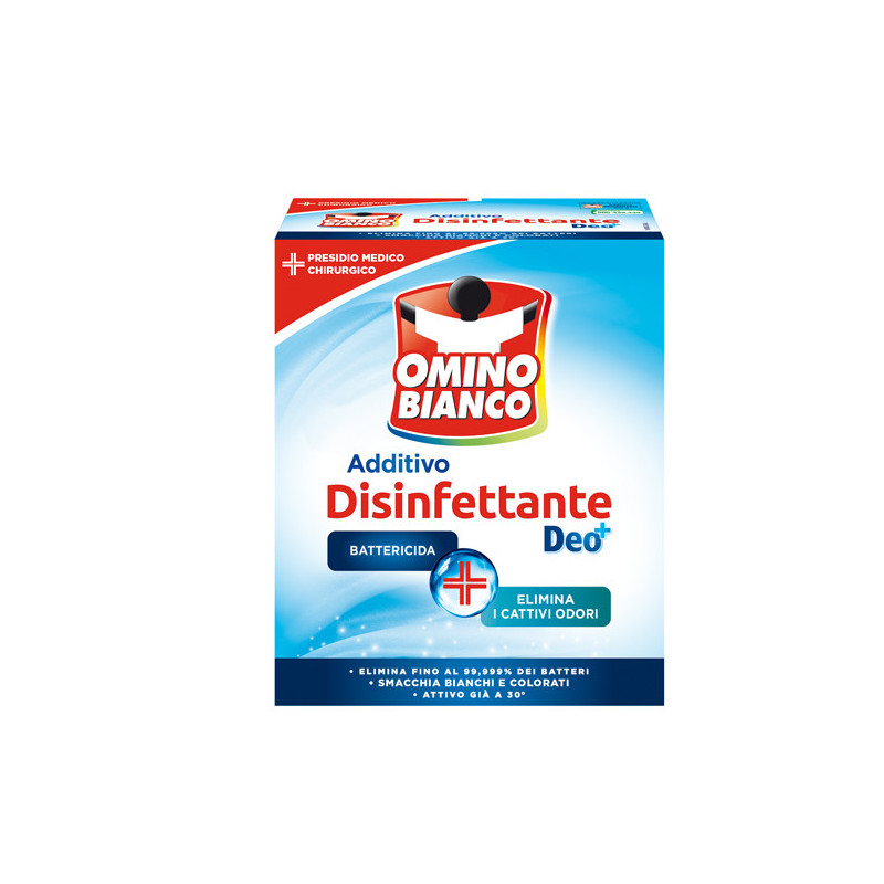 ADDITIVO DISINFETTANTE DEO+ 450GR PER TESSUTI OMINO BIANCO