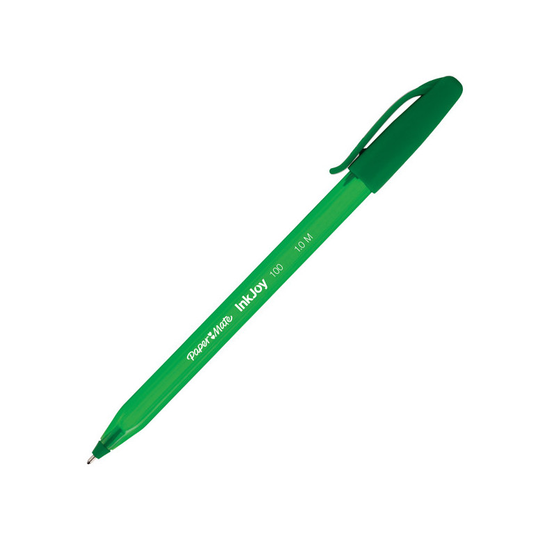 Penna sfera INKJOY 100 Stick 1,0mm verde PAPERMATE