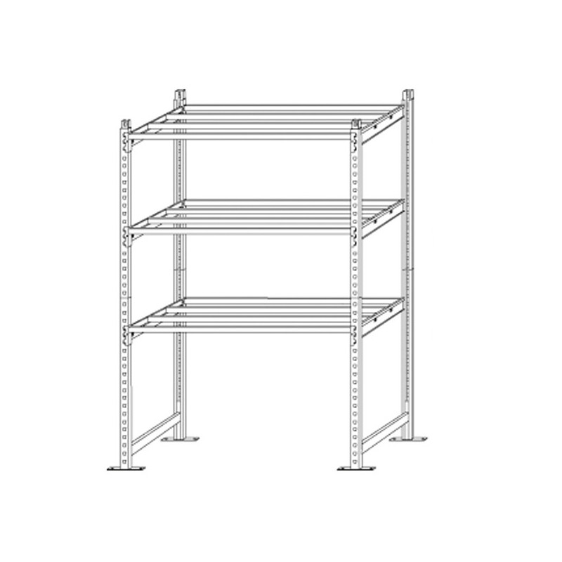 Scaffale Rang'Eco180 5 ripiani 100x35xH200cm - Modulo Base