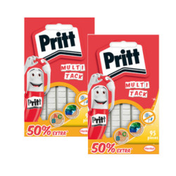 BLISTER 95 GOMMINI ADESIVI UNIVERSALI BIANCHI MULTI-TACK PRITT