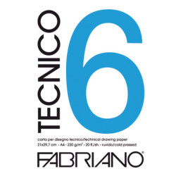 BLOCCO TECNICO 6 25x35cm 20fg 220gr ruvido FABRIANO