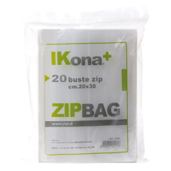 20 SACCHETTI ZIP 30x45cm IN PLASTICA 1802 CWR