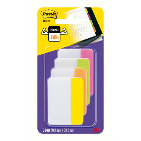 BLISTER 24 Post-it© INDEX STRONG 686-PLOY 50,8X38MM X ARCHIVIO