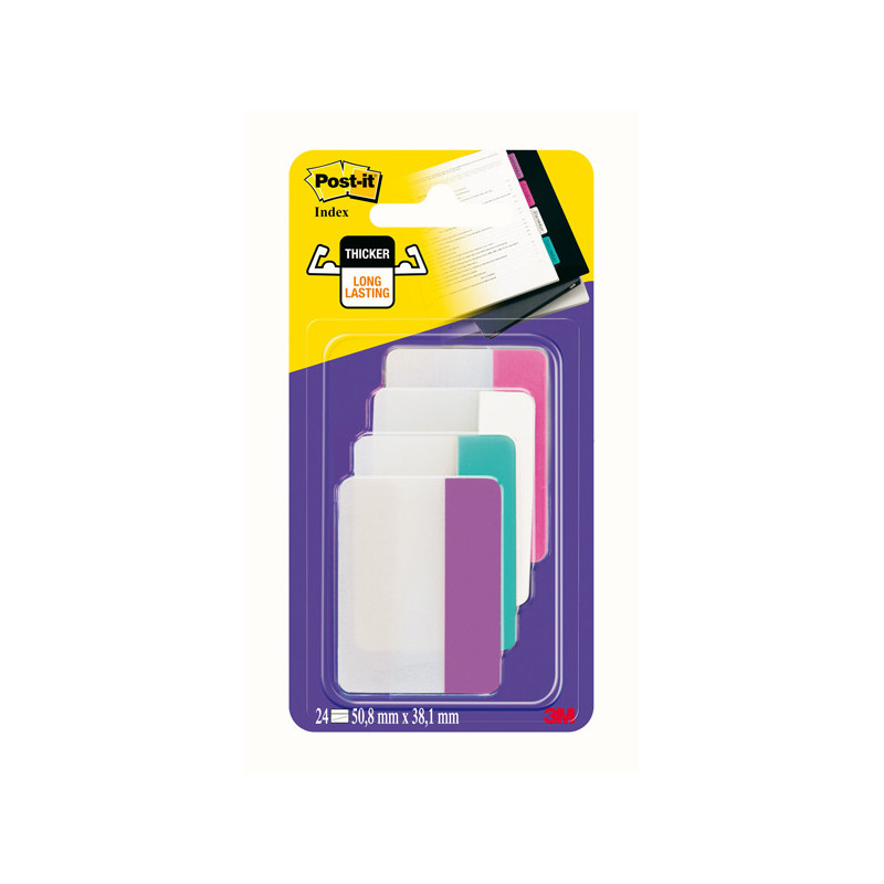 BLISTER 24 Post-it© INDEX STRONG 686-PWAV 50,8X38MM X ARCHIVIO