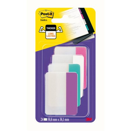 BLISTER 24 Post-it© INDEX STRONG 686-PWAV 50,8X38MM X ARCHIVIO