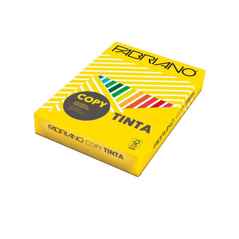 CARTA COPY TINTA A4 160gr 250fg col.forti GIALLO FABRIANO