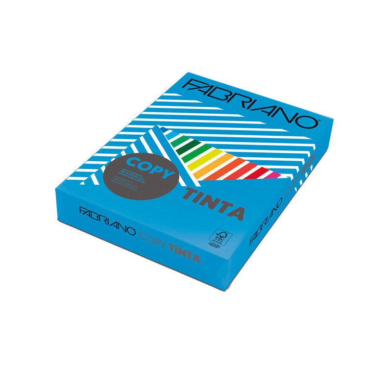 CARTA COPY TINTA A3 160gr 125fg col.forti AZZURRO FABRIANO