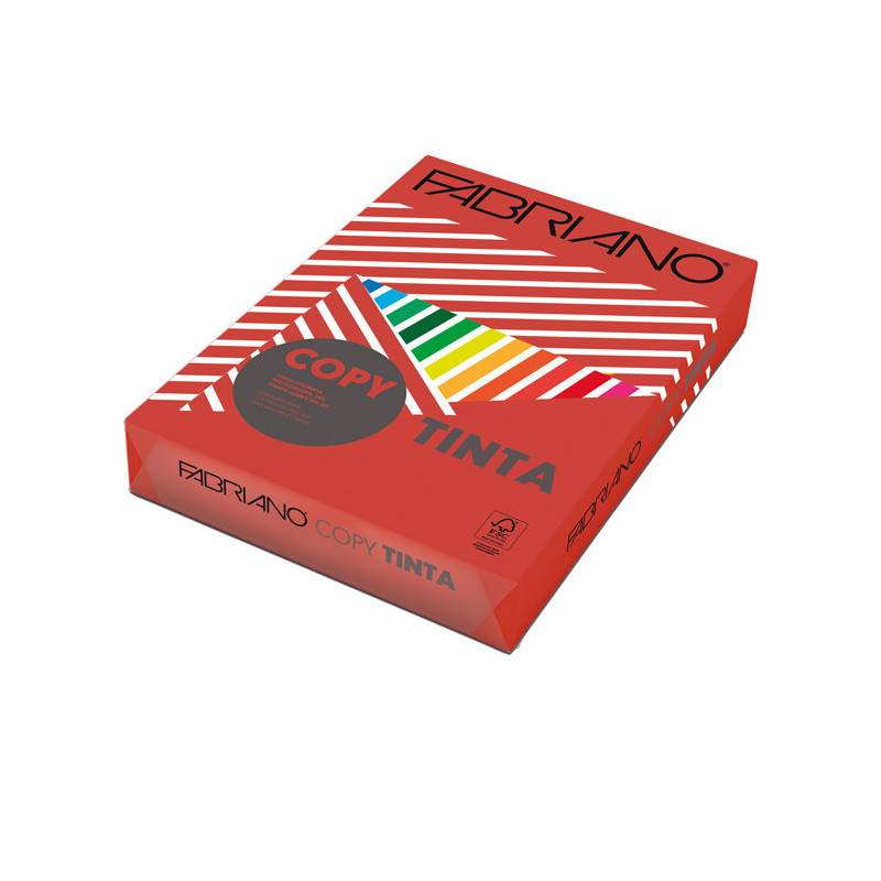 CARTA COPY TINTA A3 160gr 125fg col.forti ROSSO FABRIANO