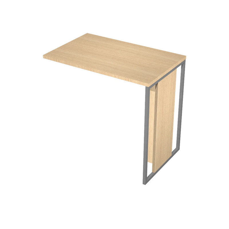 ALLUNGO REVERSIBILE DX/SX 80x50cm ROVERE gamba ANTRACITE per SCR. ESSENCE